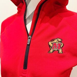 Kids Red Jacket with Embroidered Logo